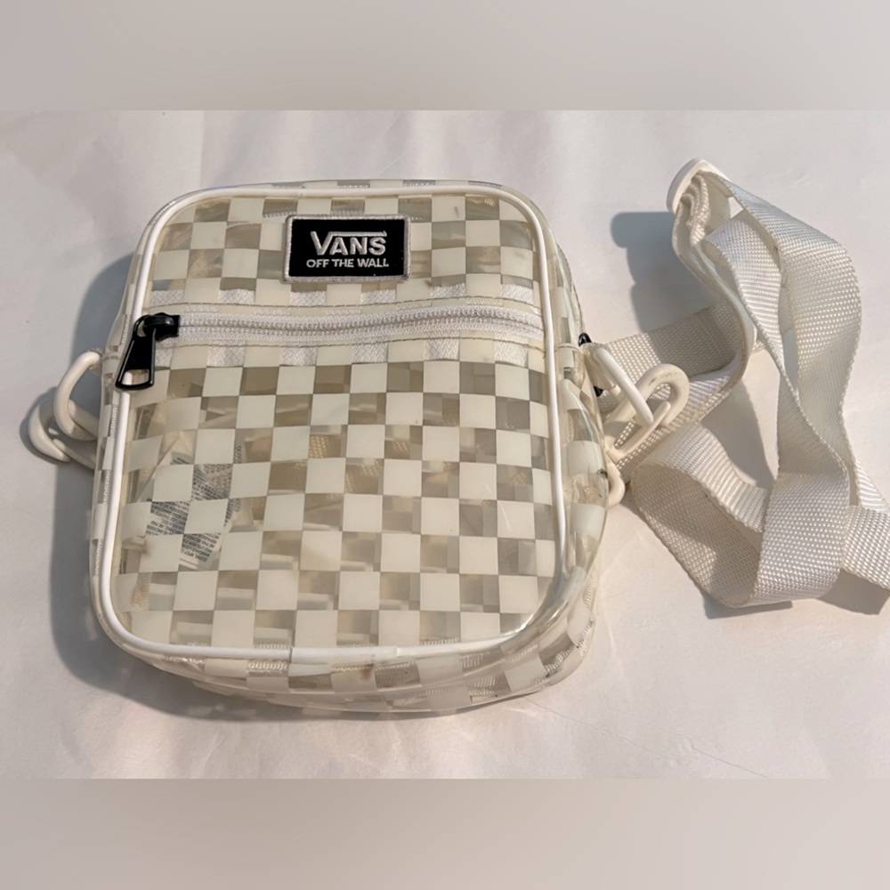 VANS Off The Wall semi-transparent cross-body purse! Perfect punk style!